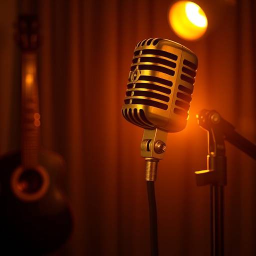 Icona di un microfono per il doppiaggio e voiceover