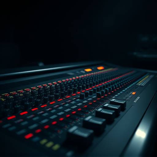 Icona di una console di mixaggio audio