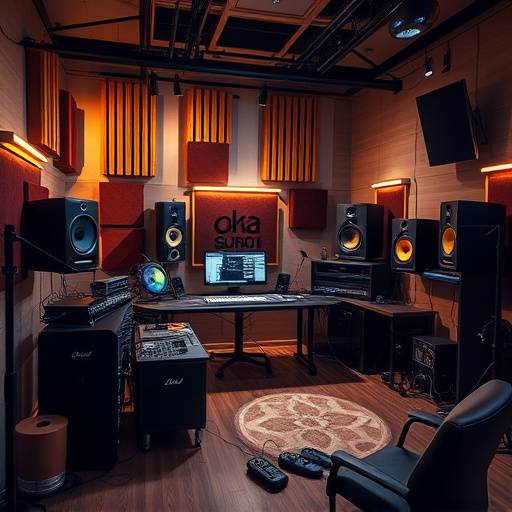 Immagine di un ambiente di sound design nello studio OndaSonora